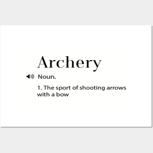 Archery Definition Posters and Art